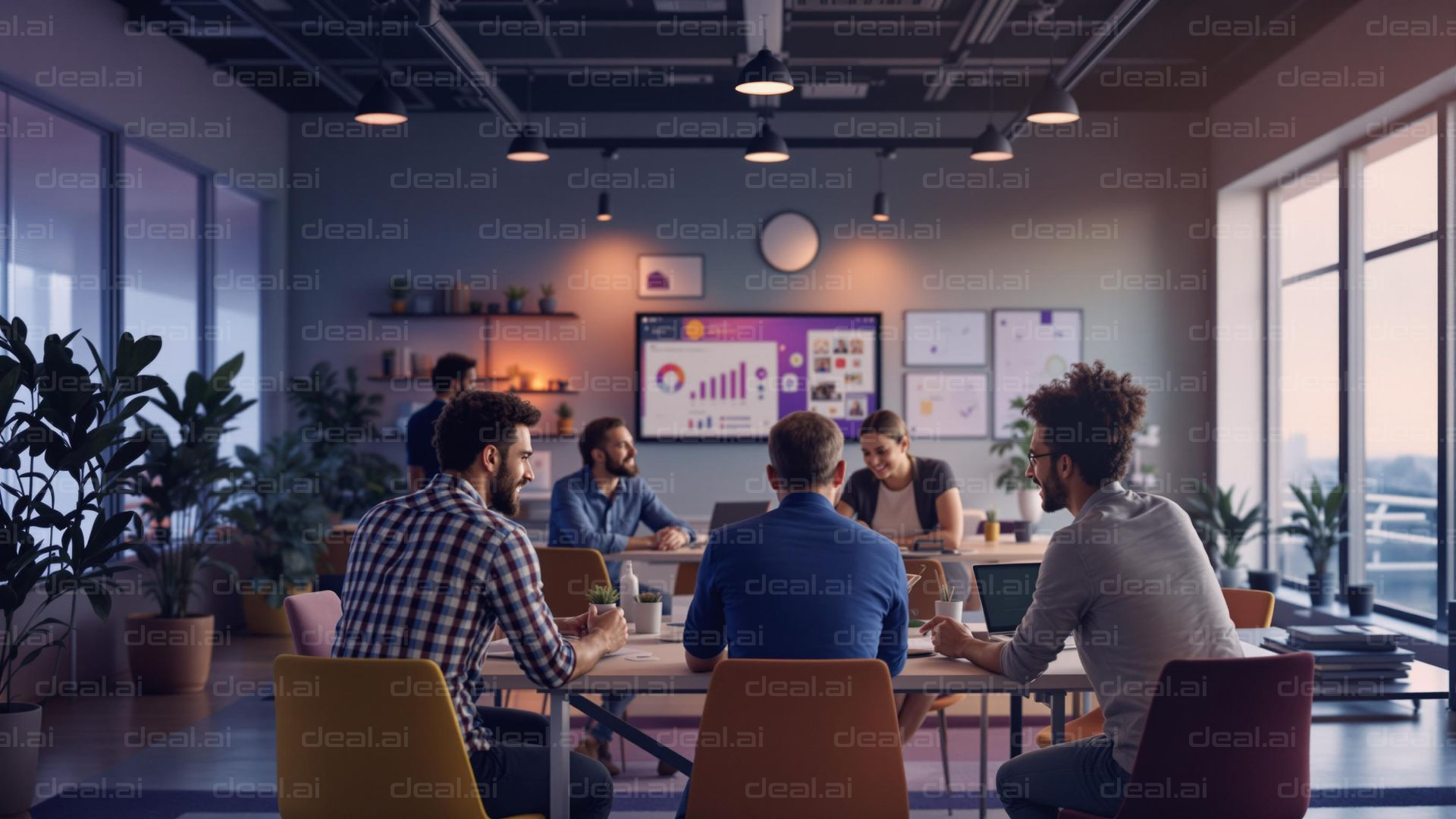 Team Meeting in Modern Office