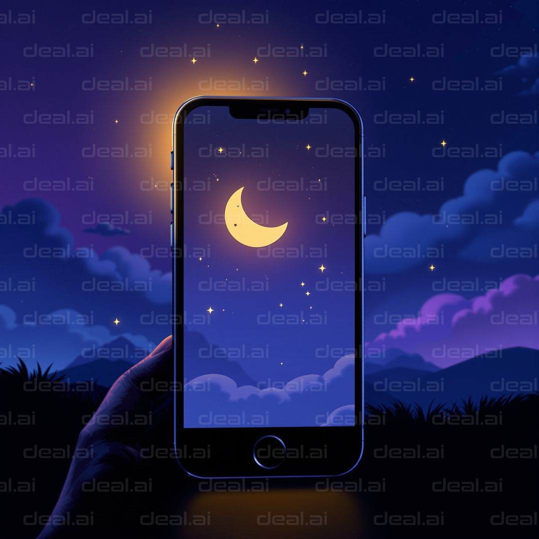 "Moonlit Screen Magic"