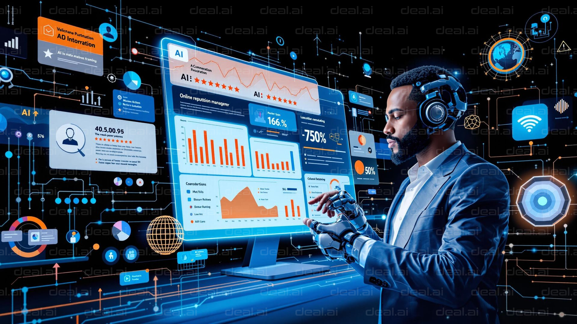 AI-Driven Data Analysis Scene