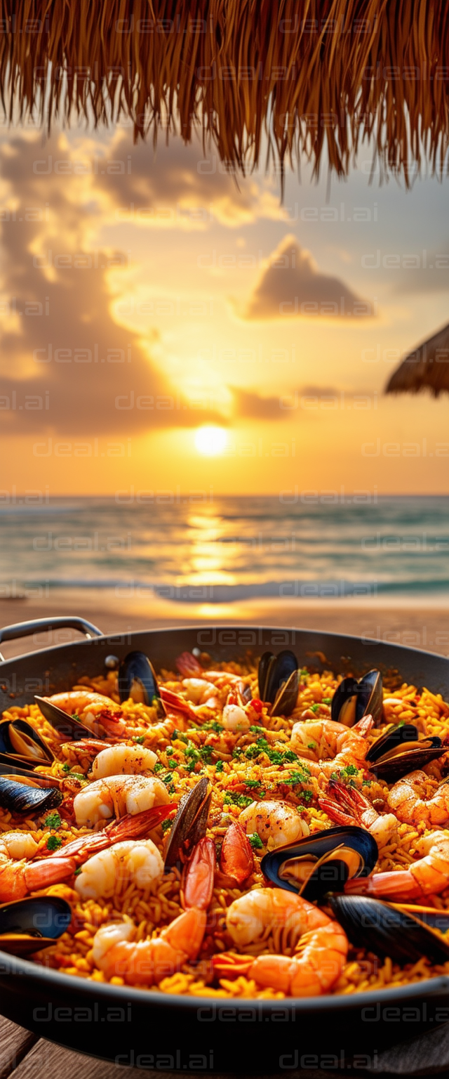 Paella by the Sunset Beach