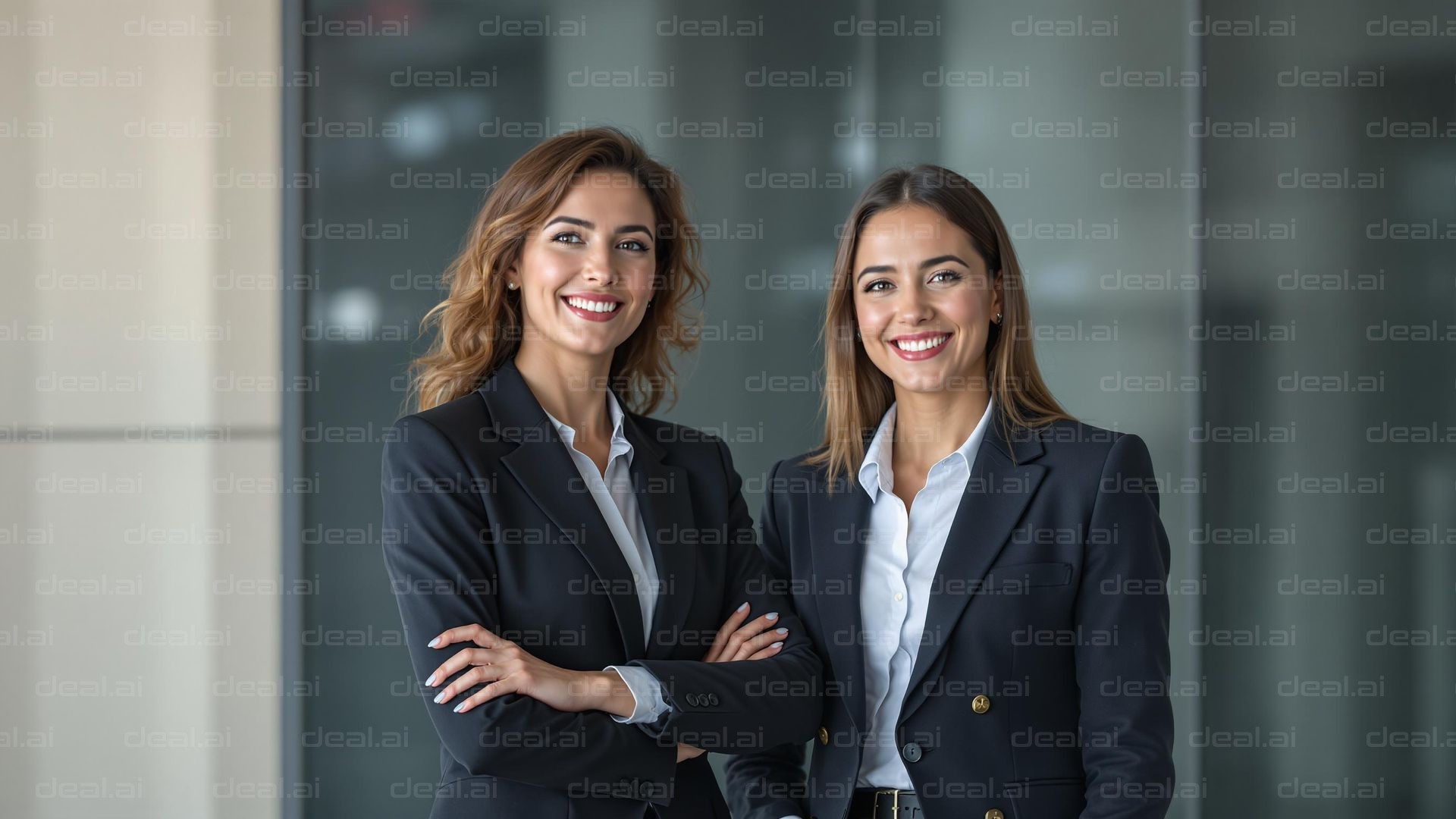 Professional Women in Business Suits