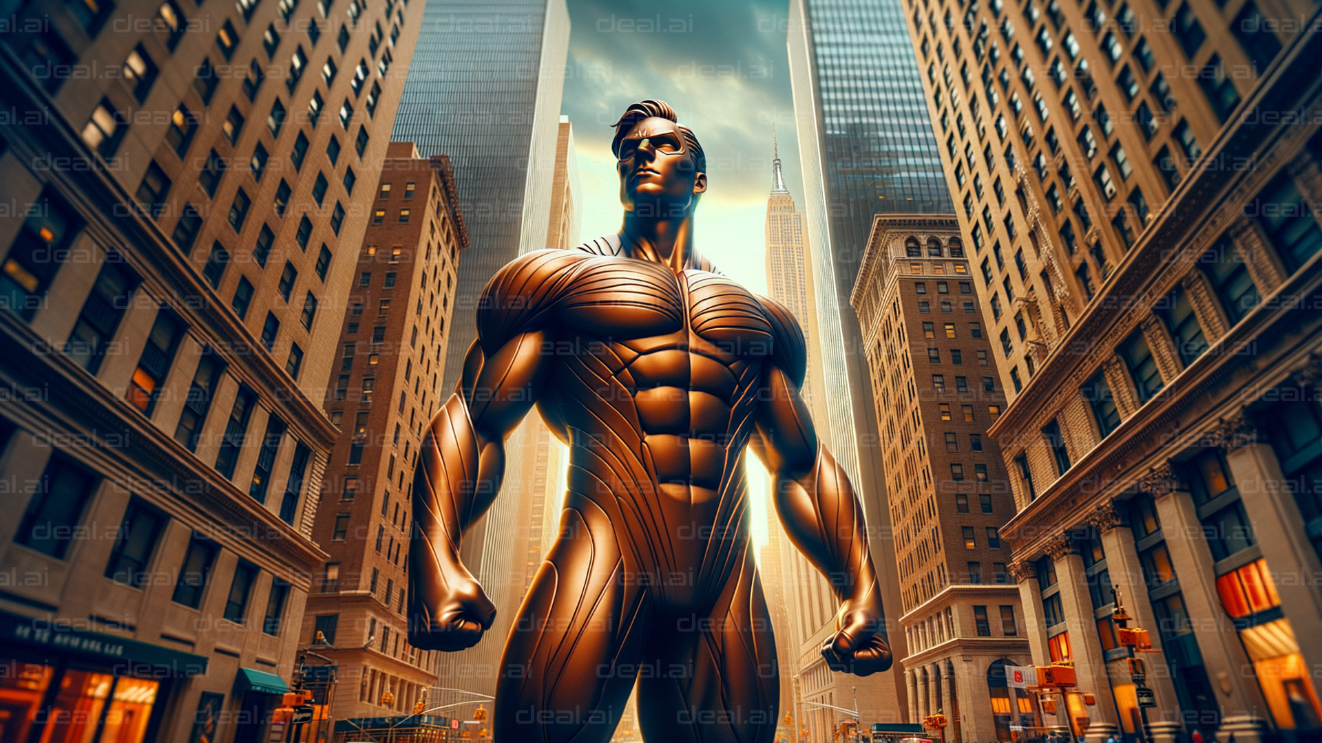 Superhero in the City Streets