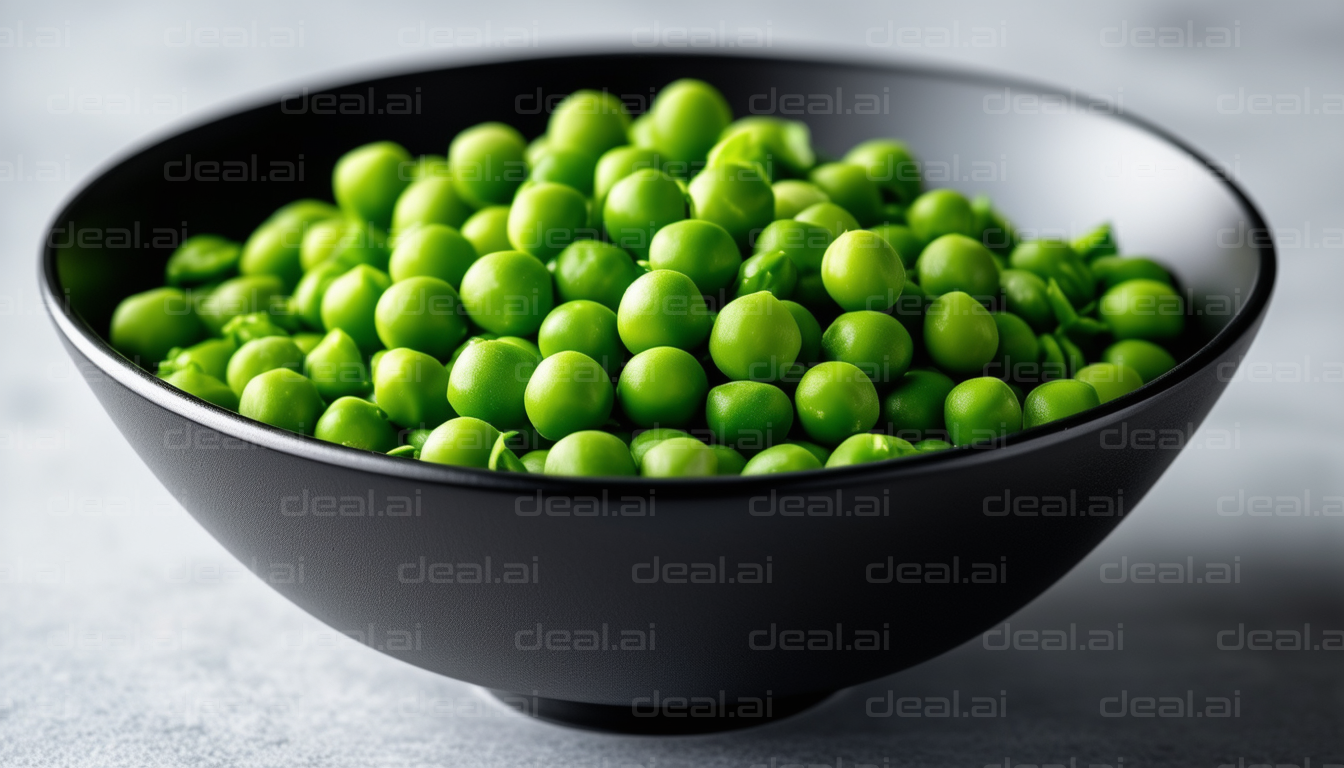 Bowl of Fresh Green Peas