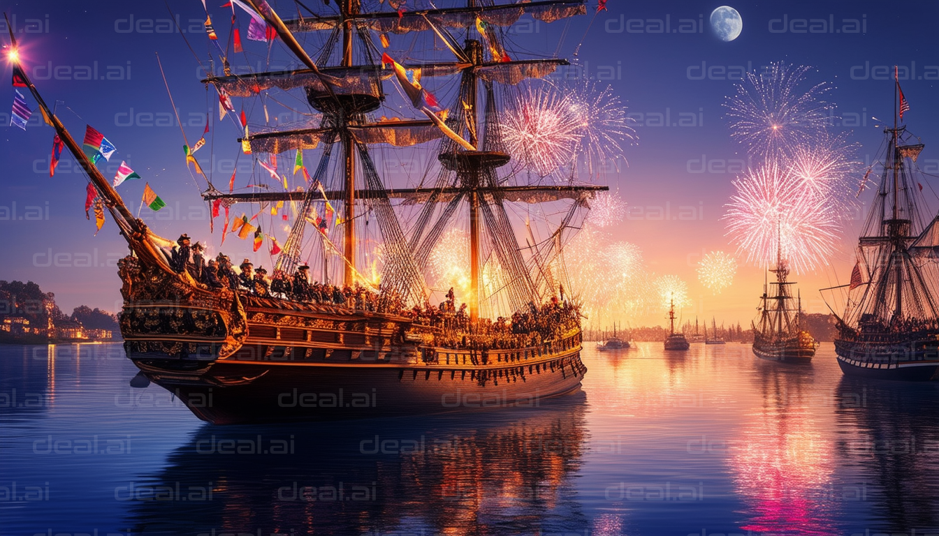 "Fireworks Over Historic Ships Celebration"