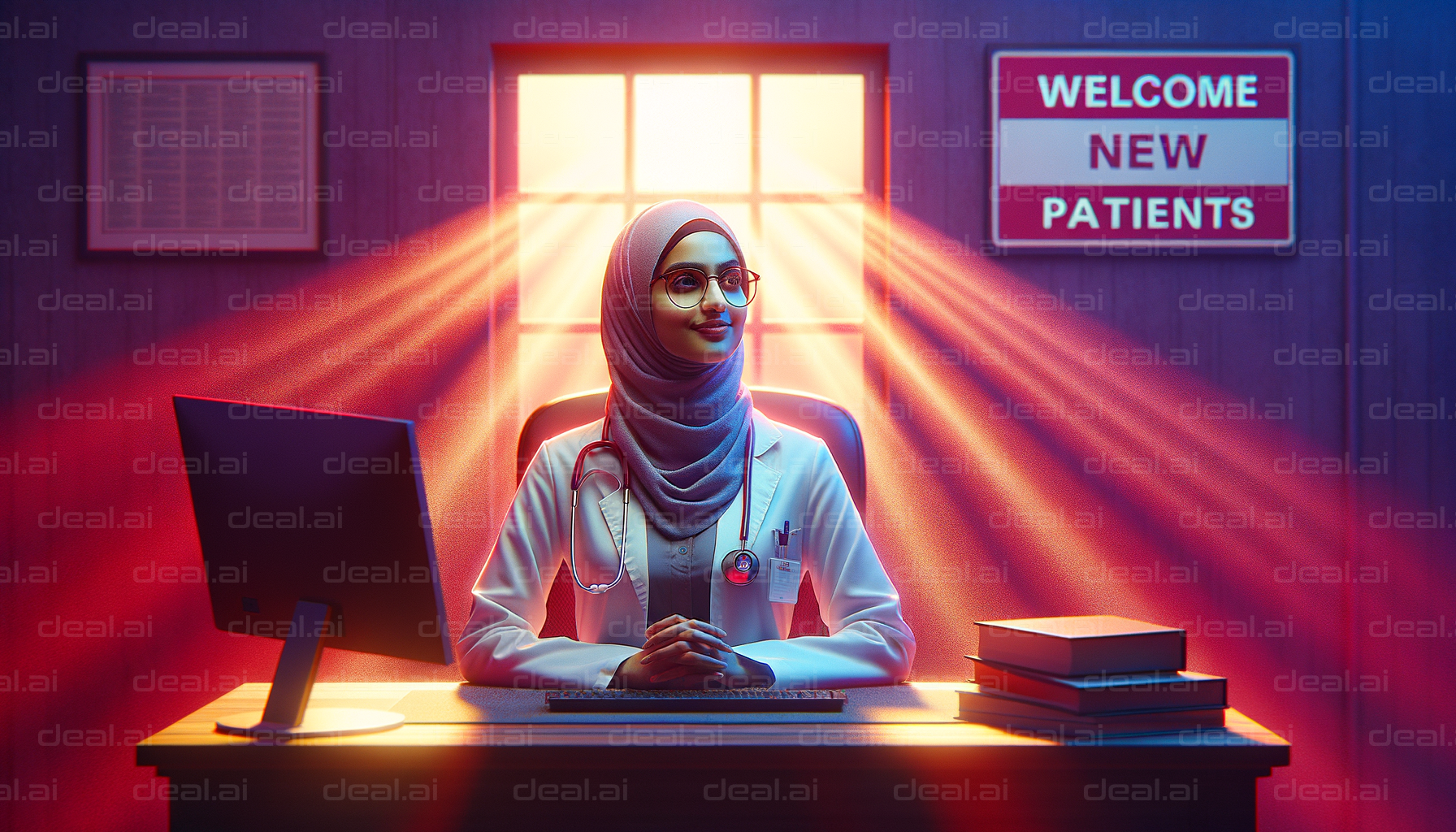 "Doctor Welcomes New Patients"