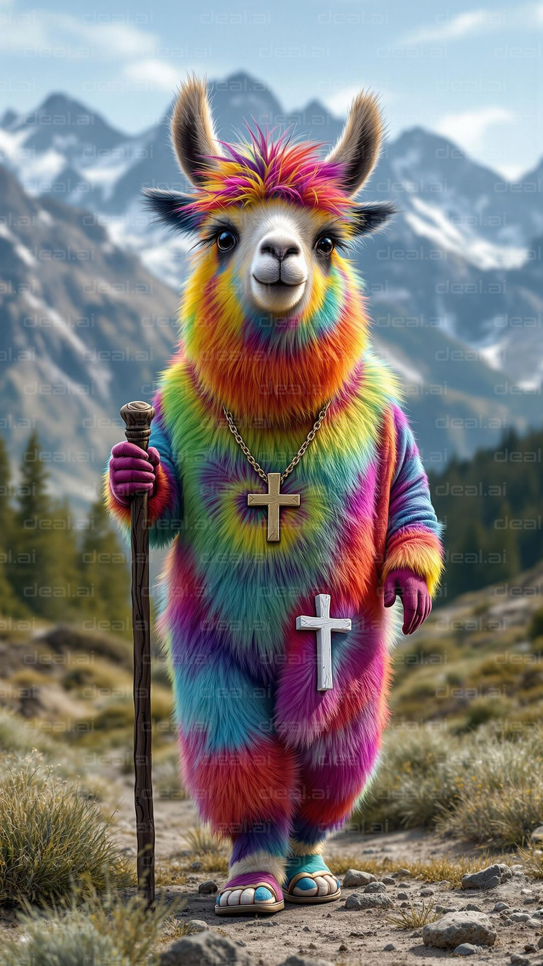 Rainbow Llama Adventure Awaits