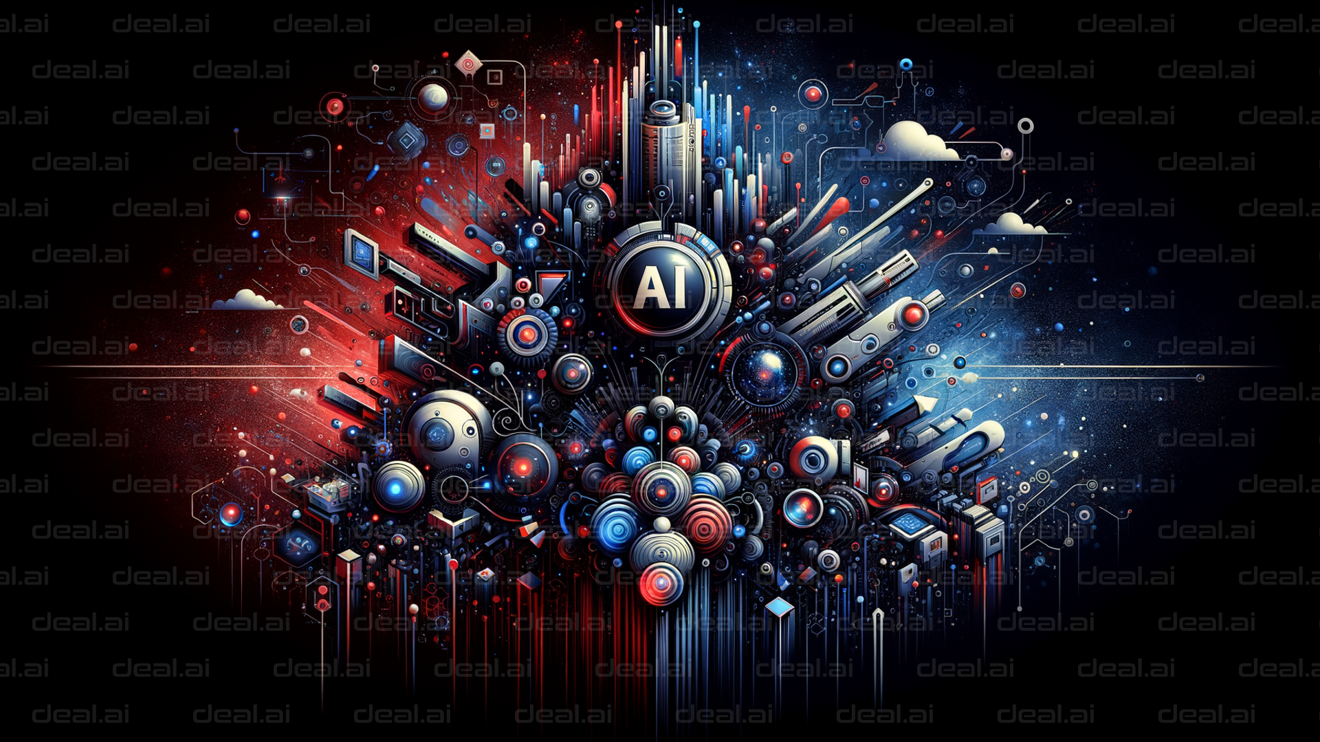 "AI Energy: A Futuristic Burst"