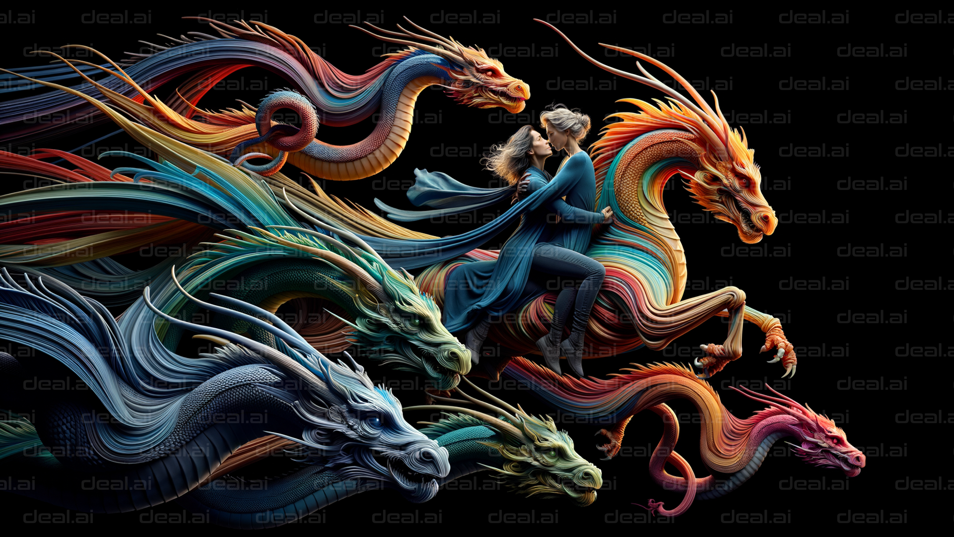 "Riding the Dragons: A Fantasy Journey"