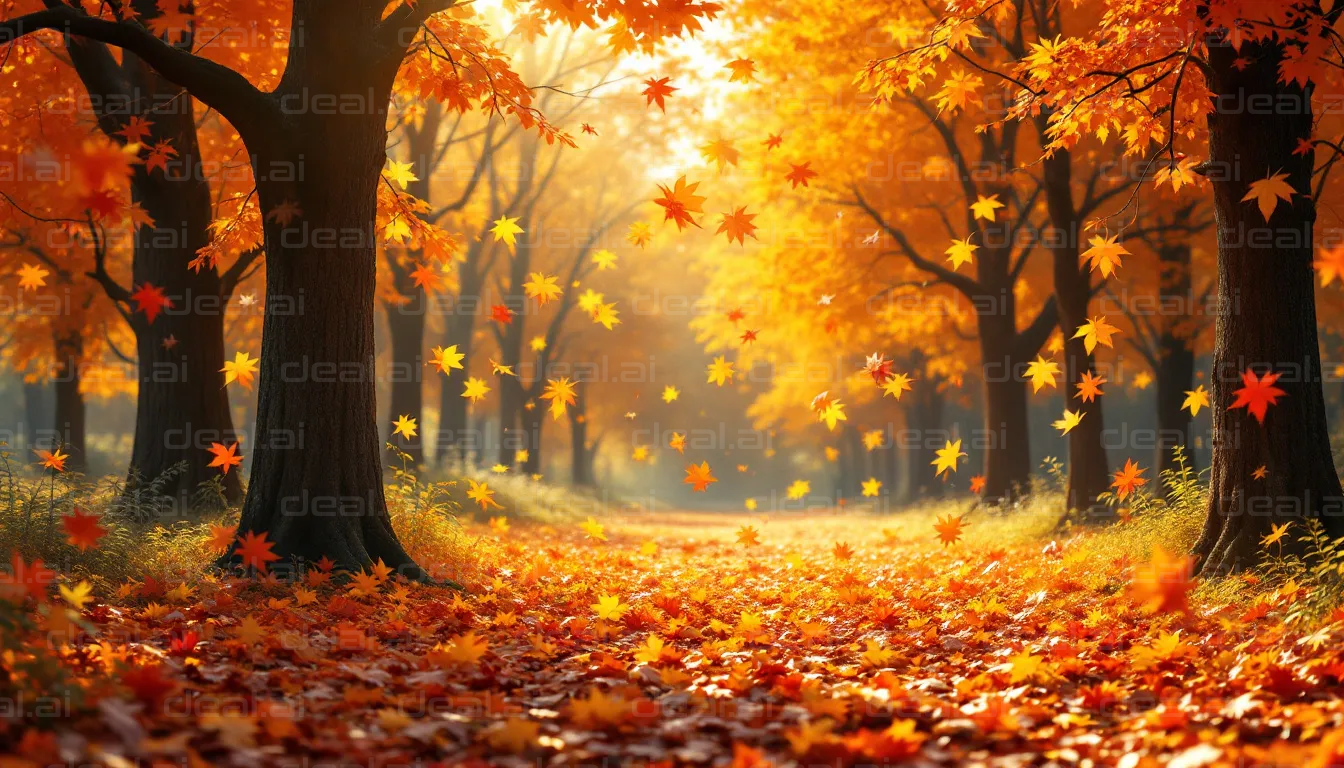 Autumn Leaves Falling Down