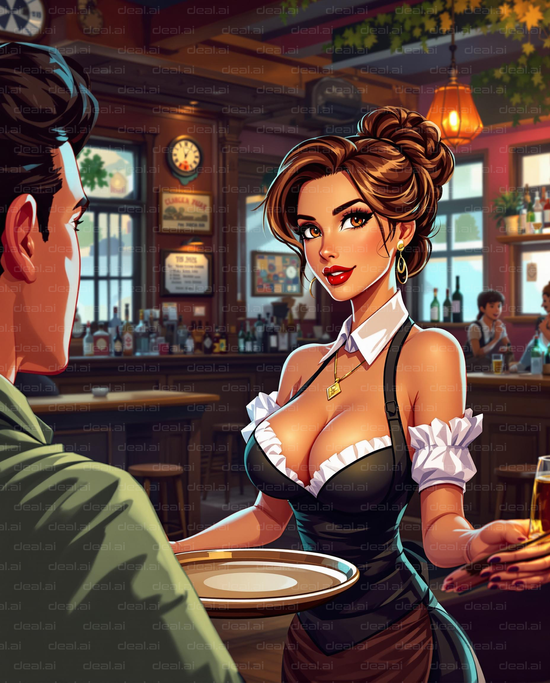 Café Encounter: Animated Scene