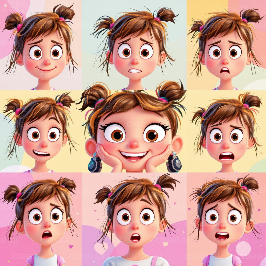 Animated Expressions Collage