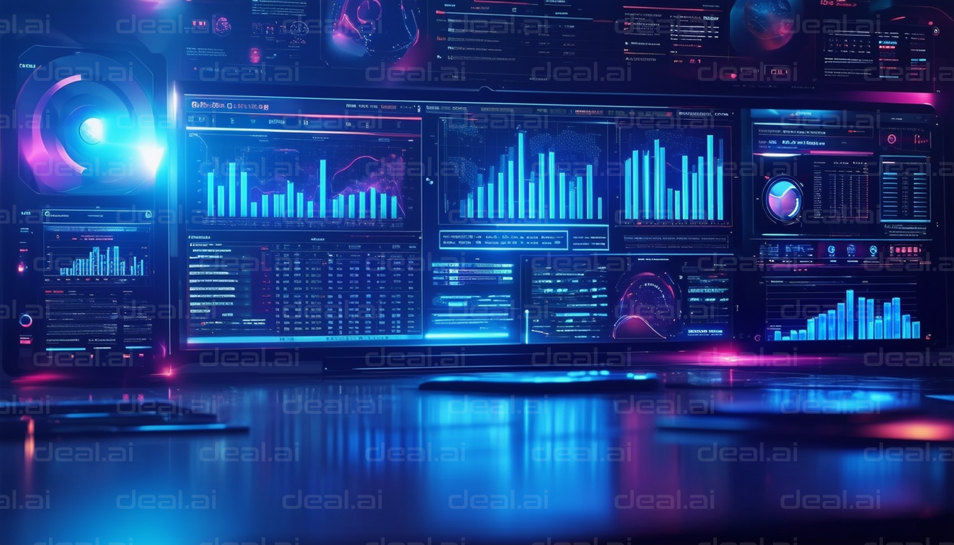 "Futuristic Data Analysis Dashboard"