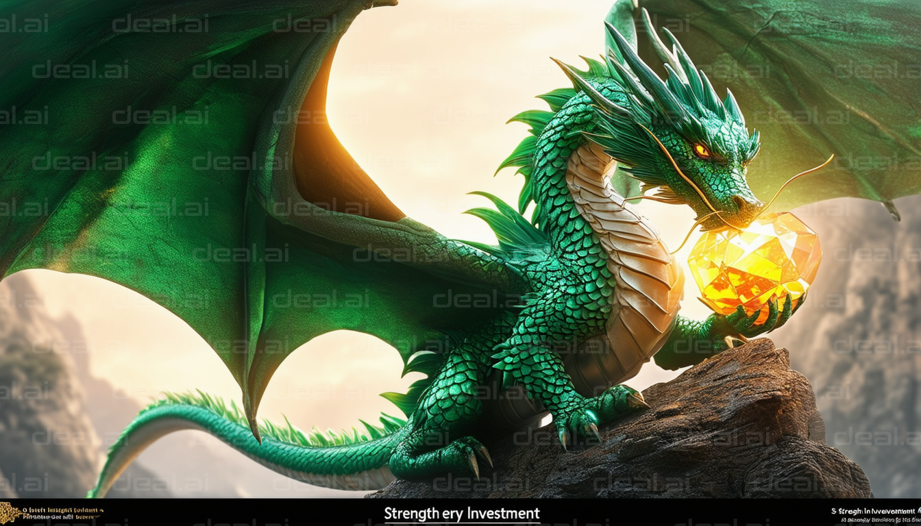 Dragon Guarding Gleaming Treasure