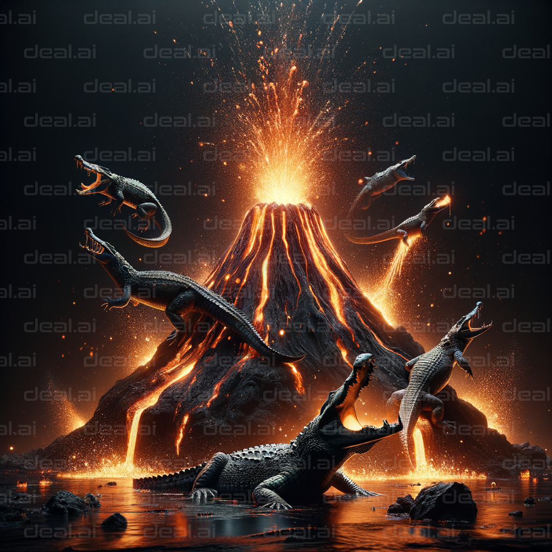 "Fiery Crocodile Eruption"