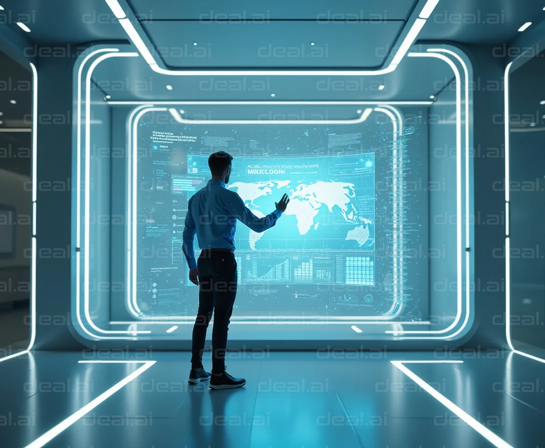 Futuristic Data Analysis Interface