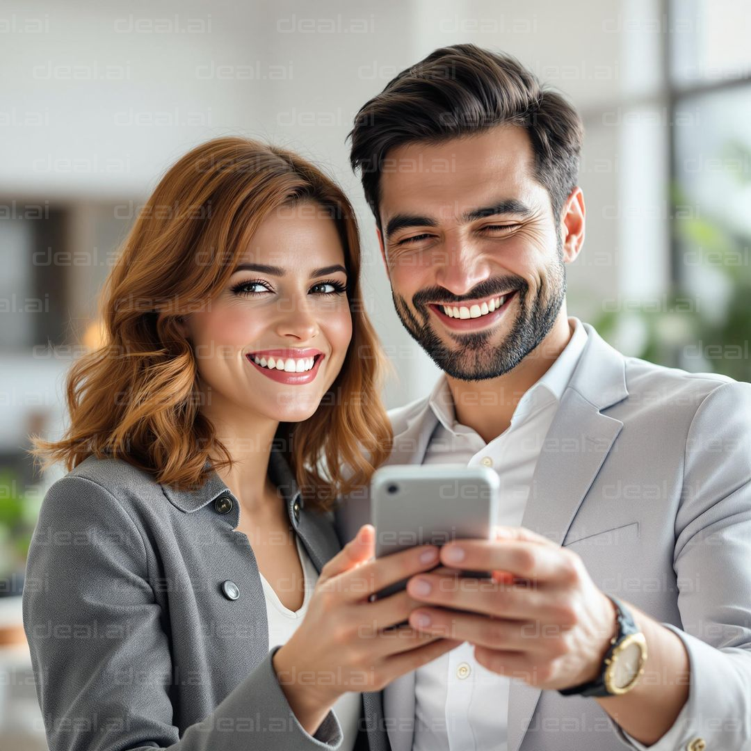 Smiling Couple Sharing a Moment