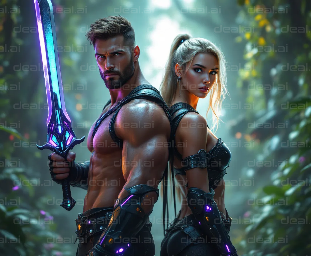 Futuristic Warriors in the Jungle