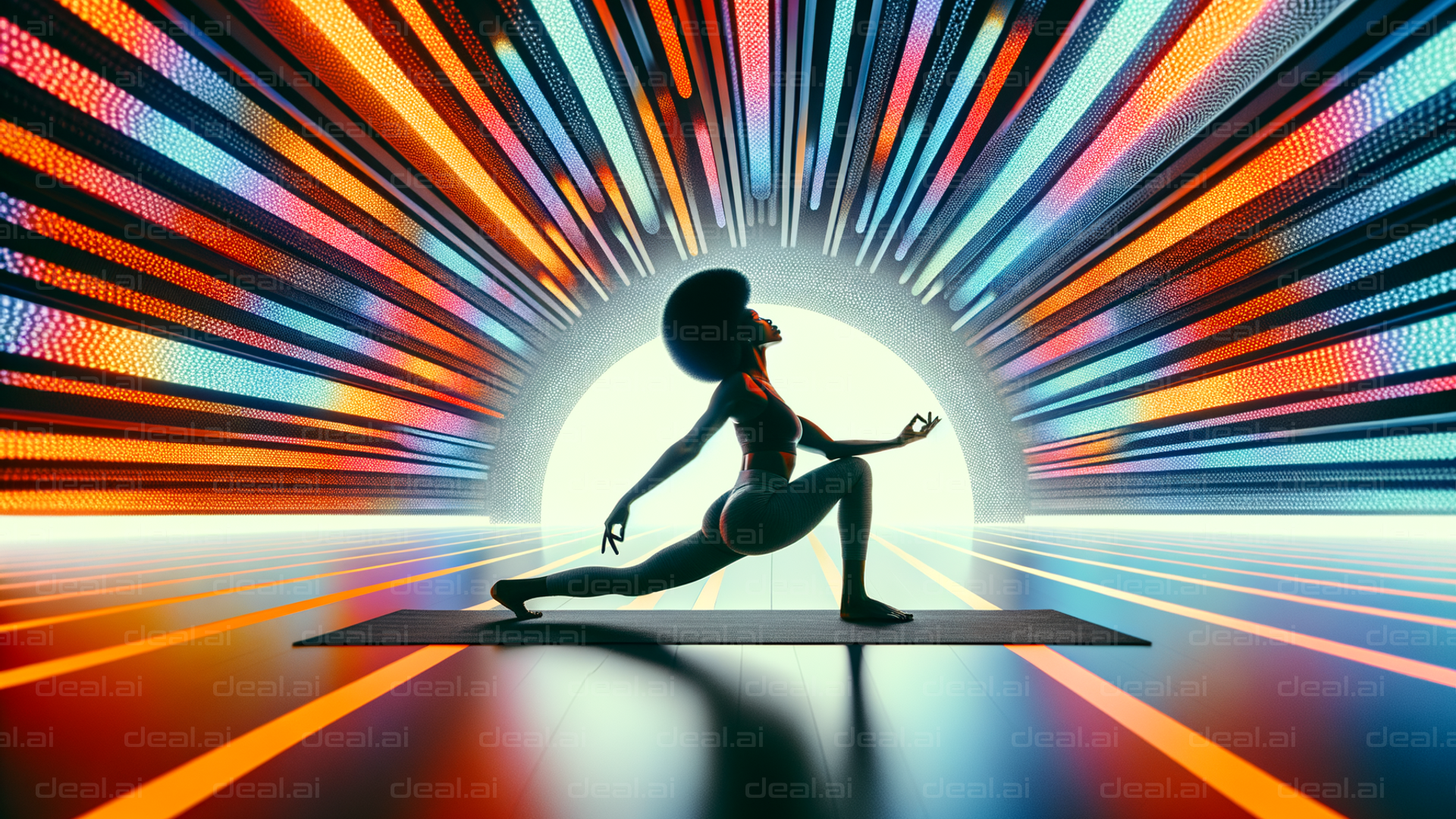 Futuristic Yoga Glow