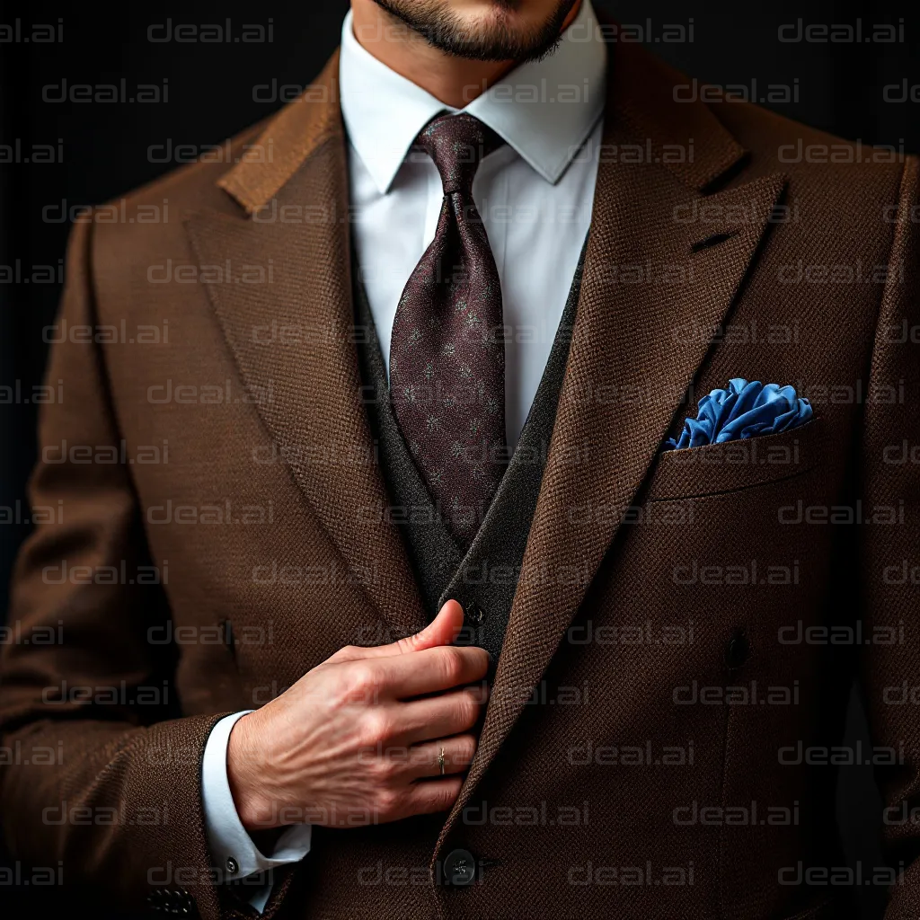 Elegant Brown Suit Style