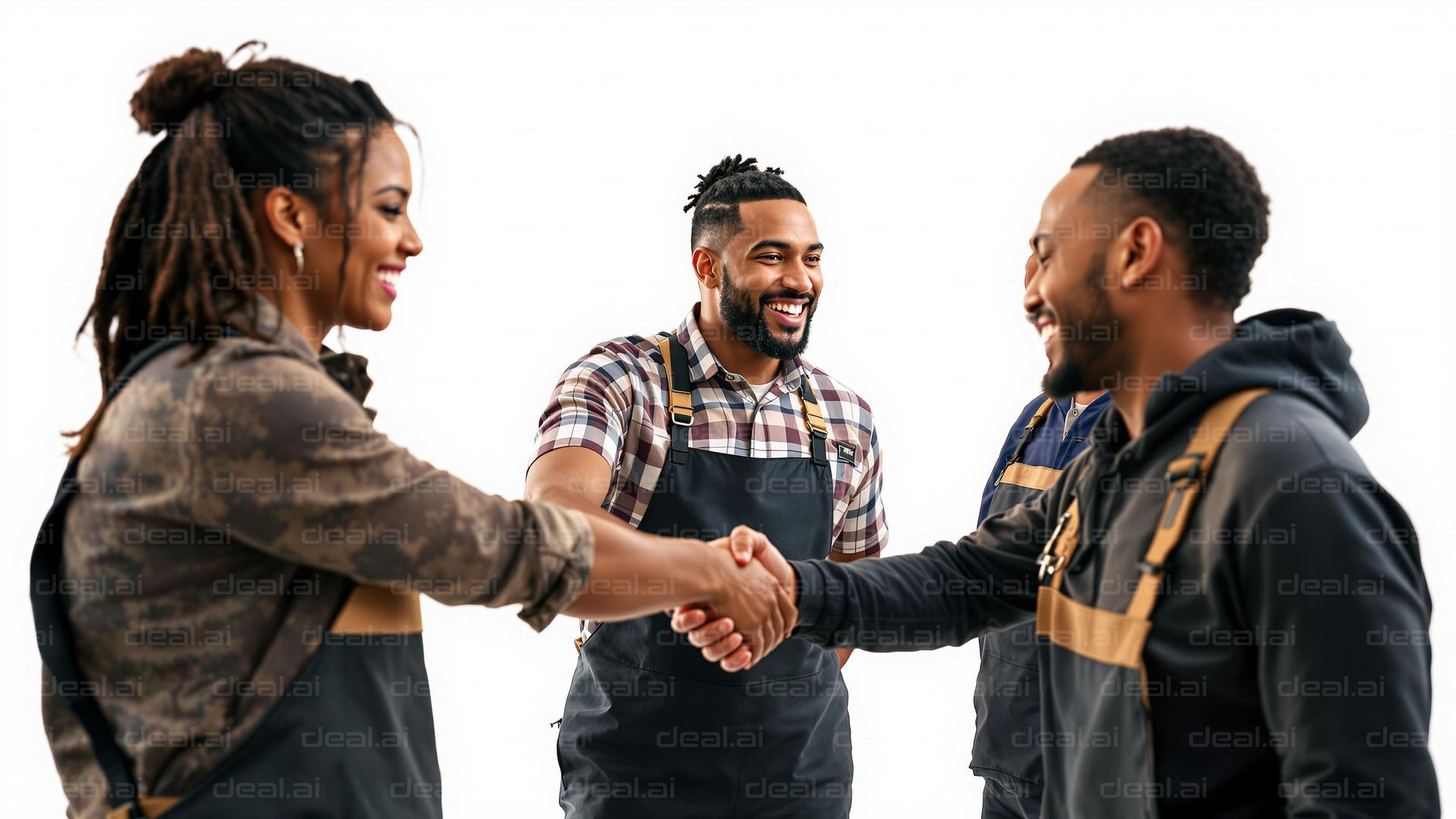 Teamwork and Success Handshake