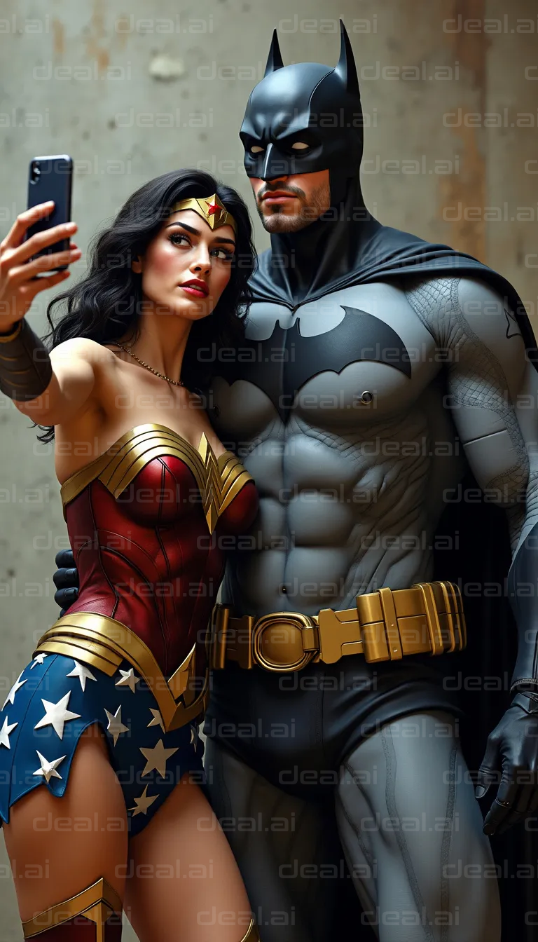 Superheroes Selfie Moment