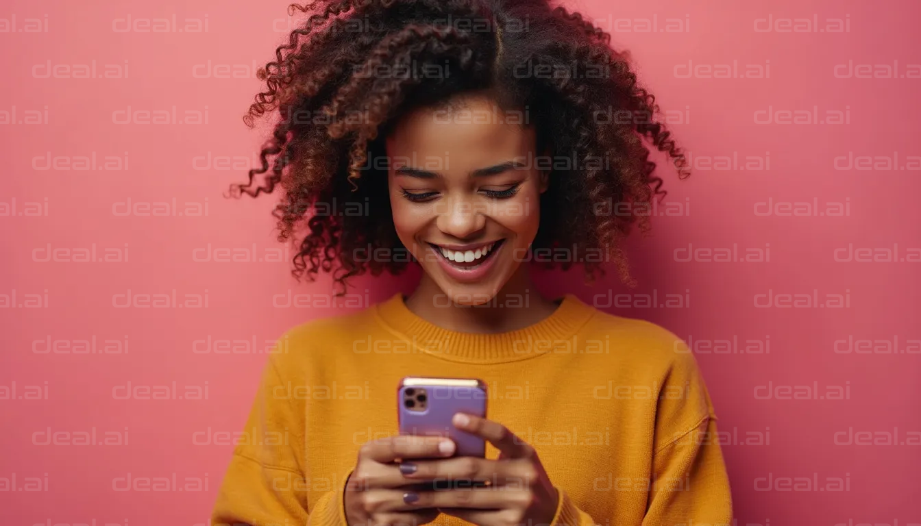 Smiling While Texting