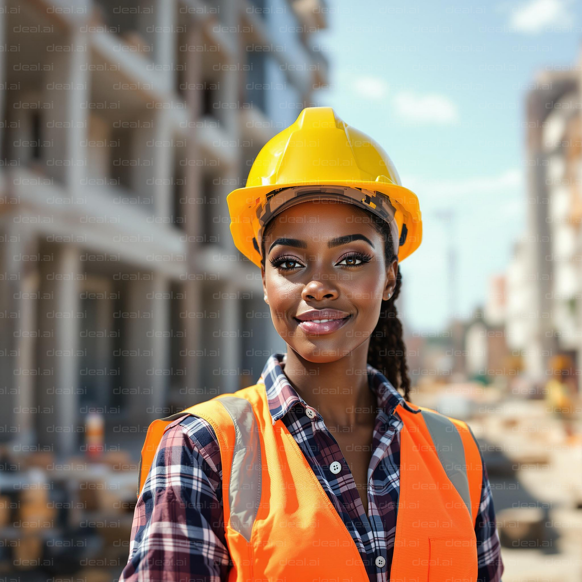 Confident Construction Worker Smiling