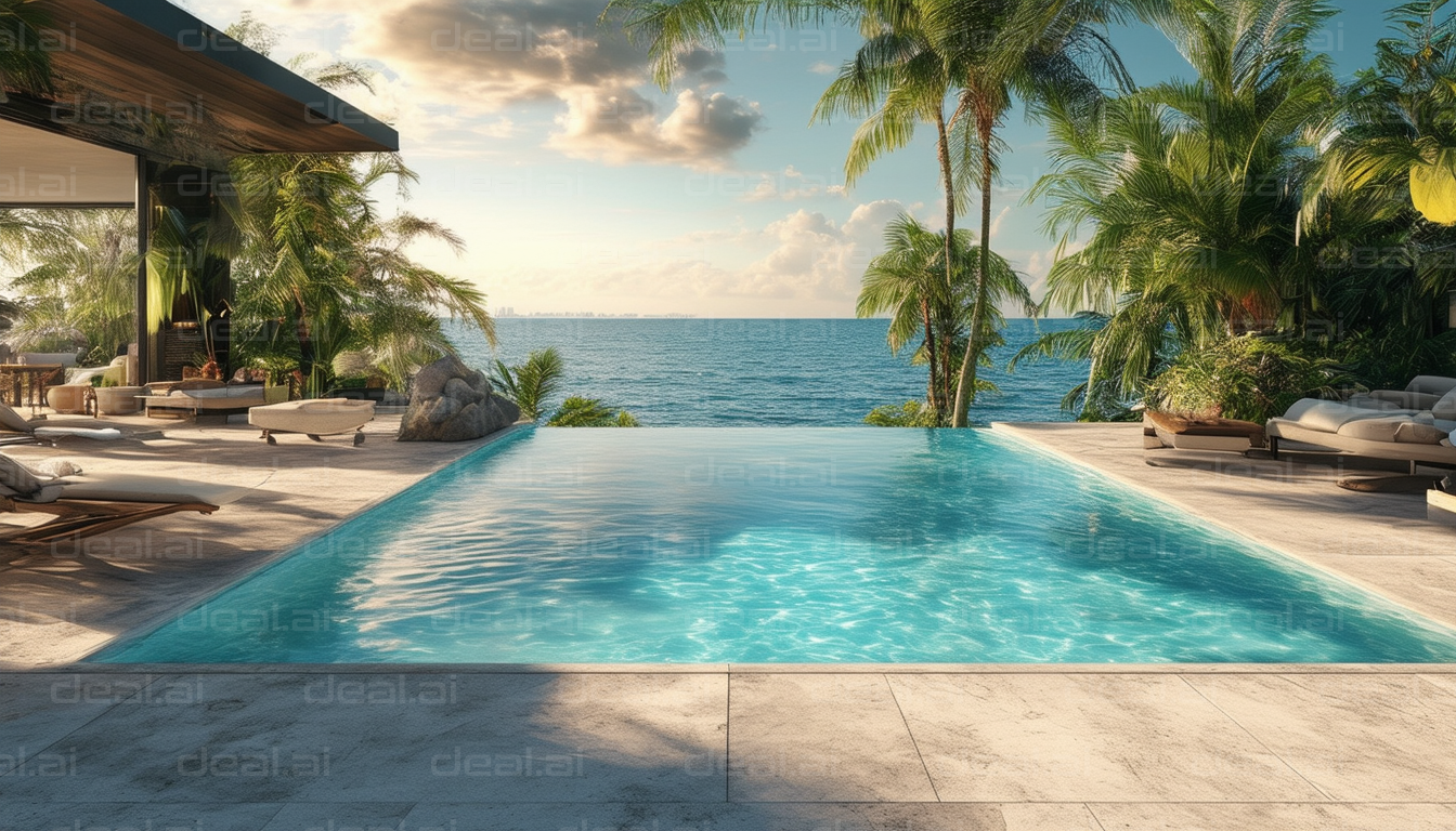 Tropical Infinity Pool Oasis