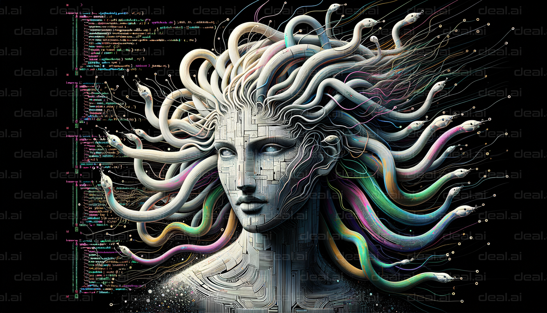 "Digital Medusa: Code and Wires"