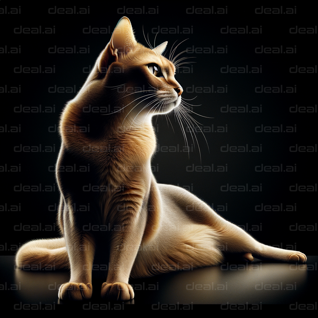 Regal Cat in Soft Spotlight