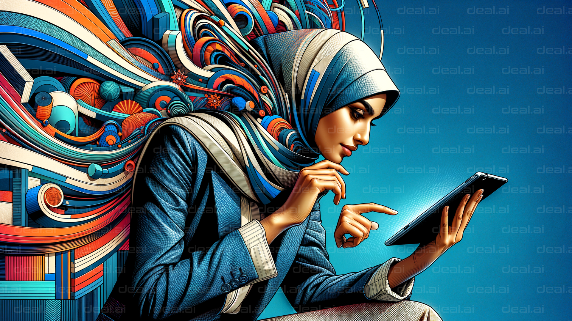 "Digital Exploration in Vibrant Colors"