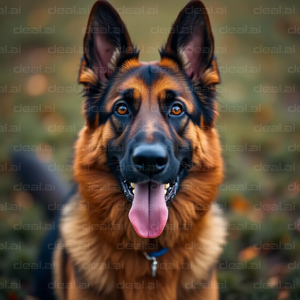 Happy German Shepherd Dog