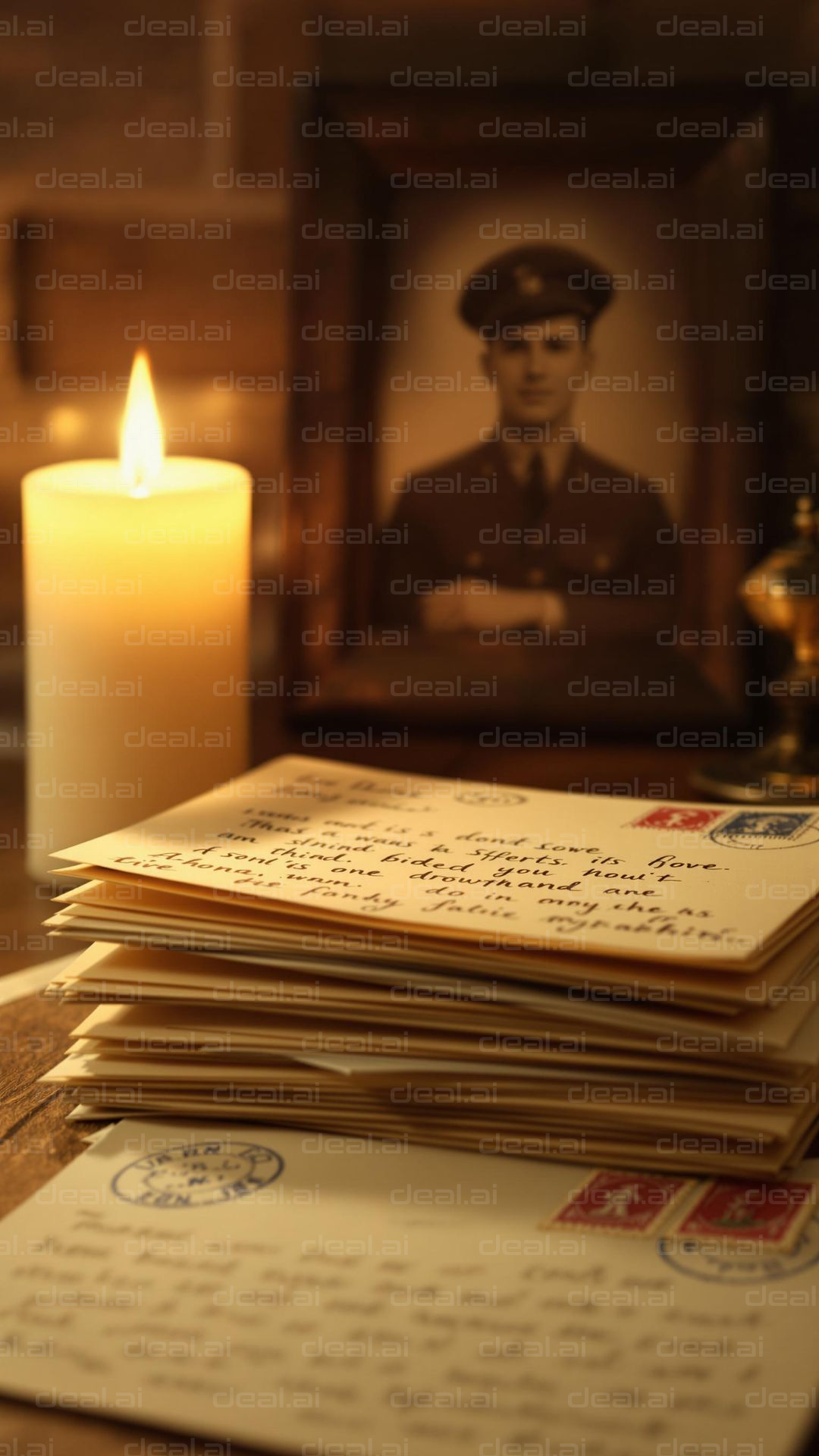 "Candlelit Memories and Letters"