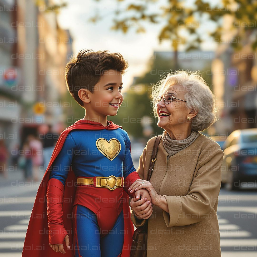 Superhero Walks with Grandma