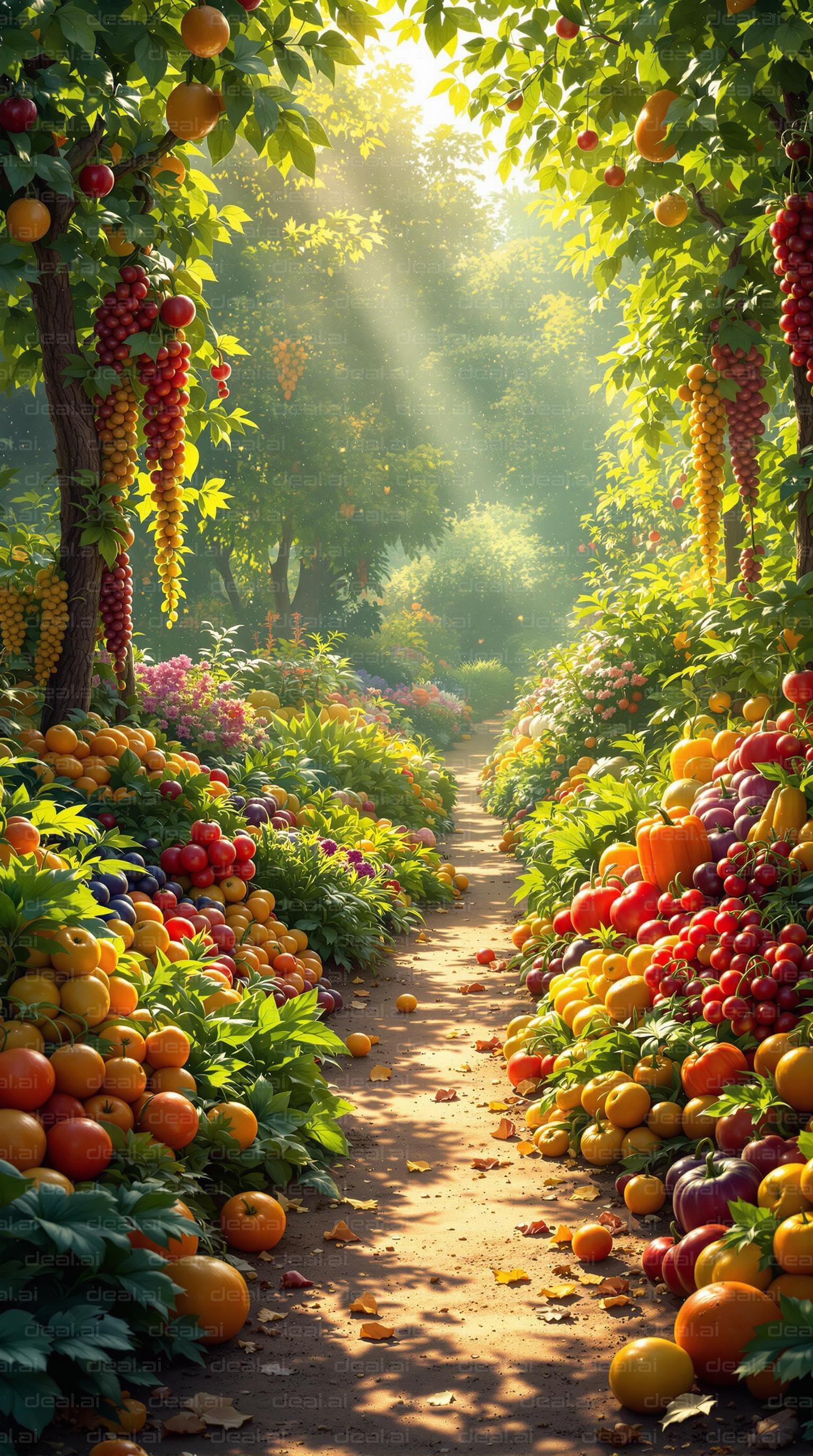 "Enchanting Garden Pathway in Bloom"