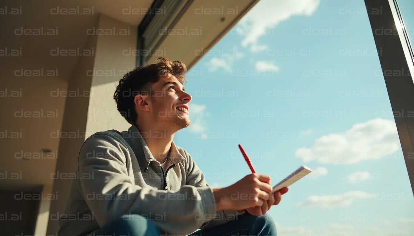 "Daydreaming and Writing by the Window"