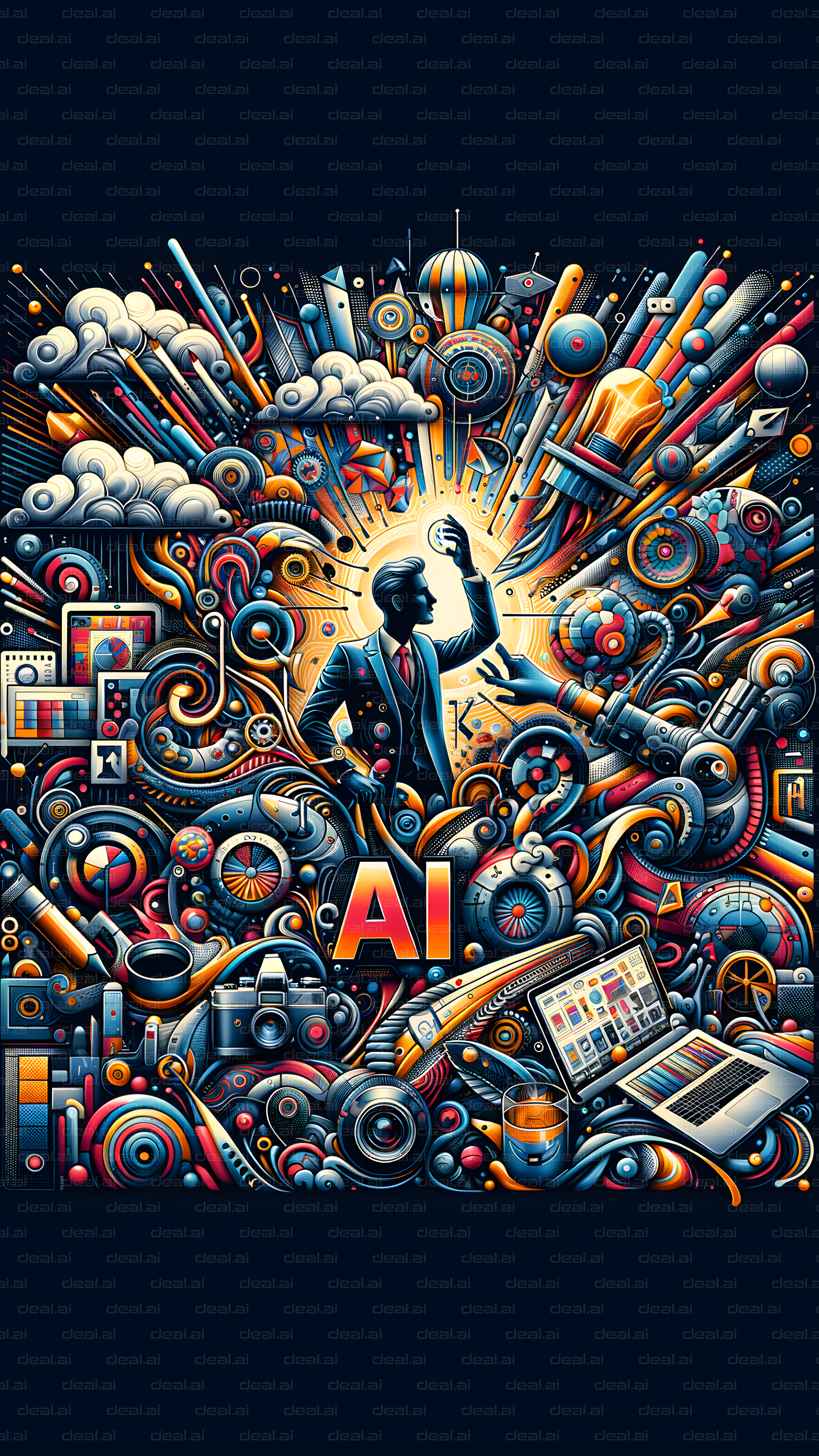 AI Innovation Explosion Art