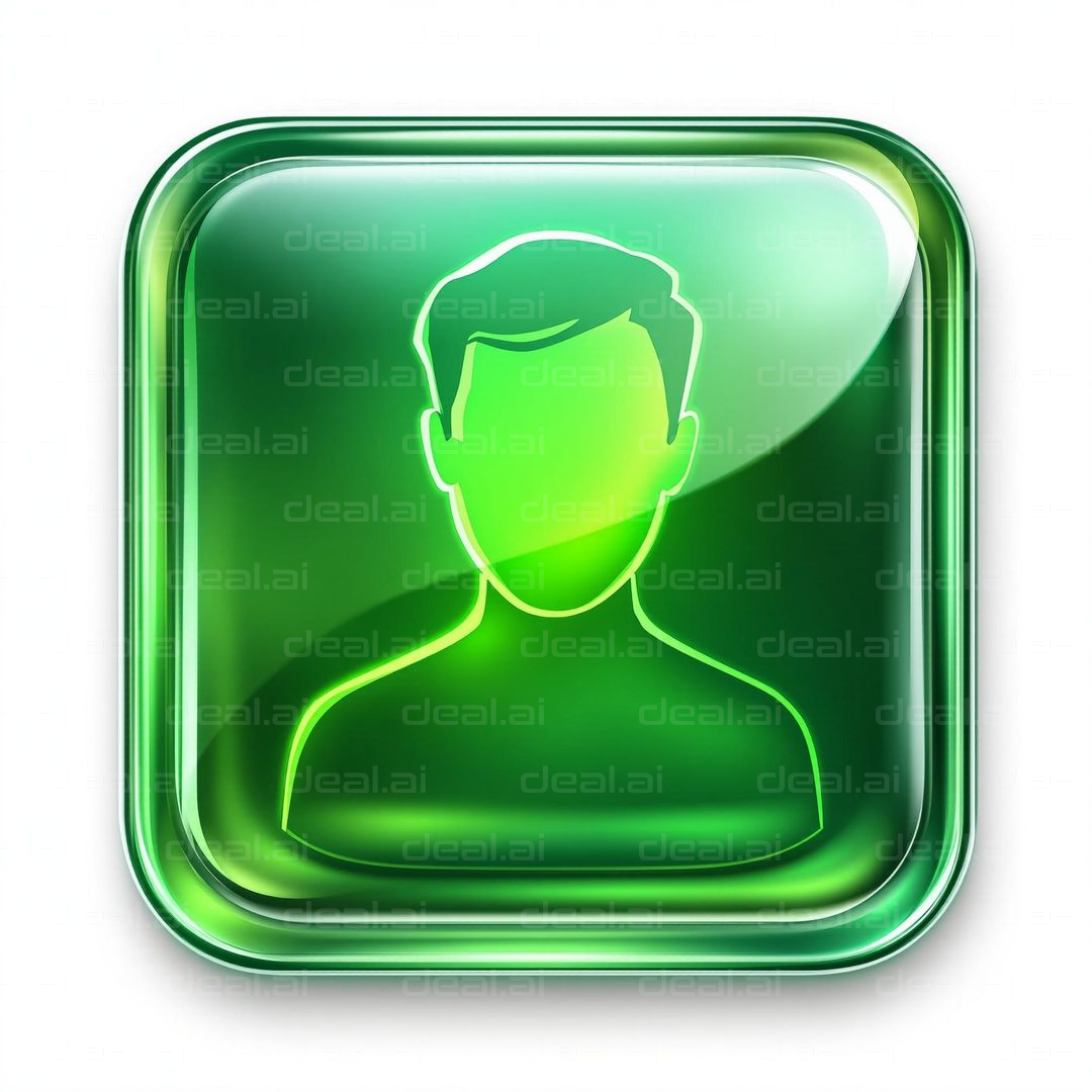 Green Profile Icon Design