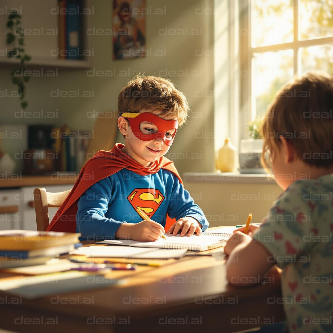 Superhero Homework Time