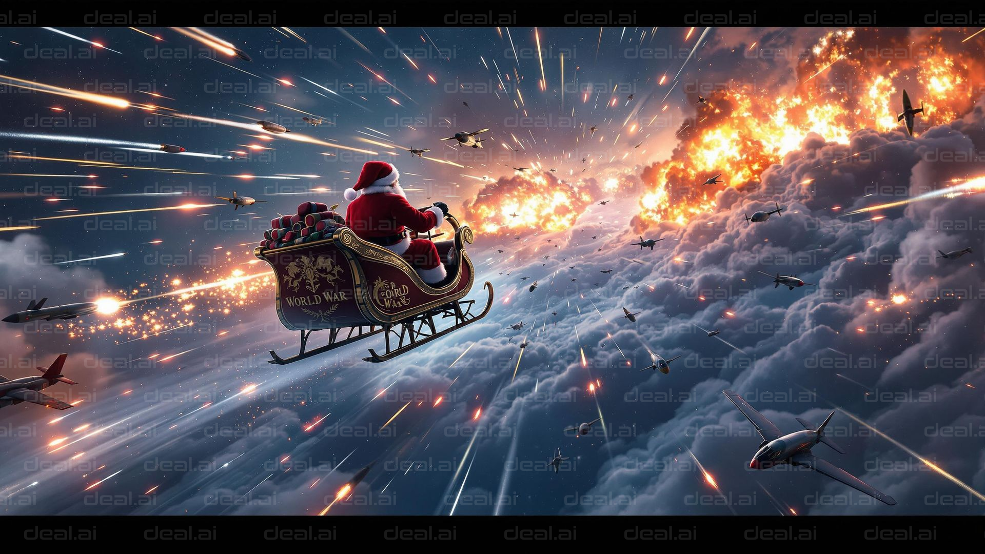 Santa's Battle in the Skies