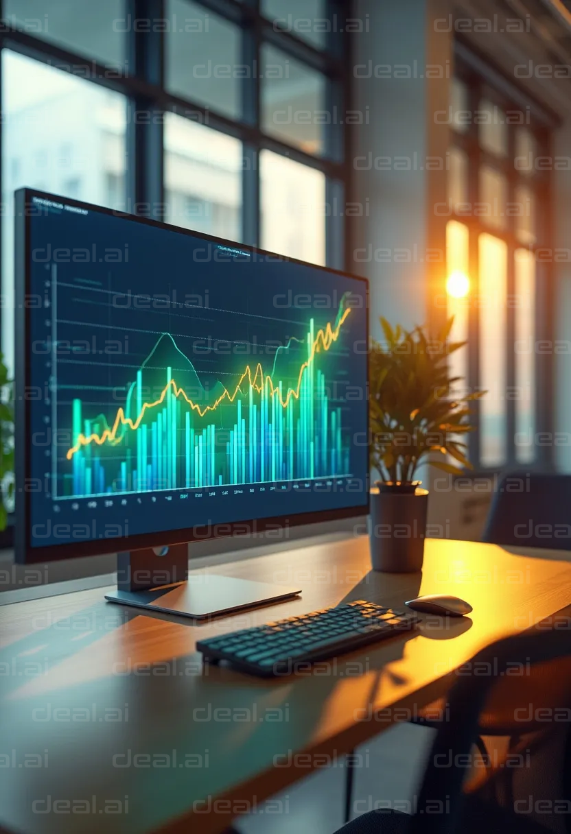 Stock Market Growth Displayed