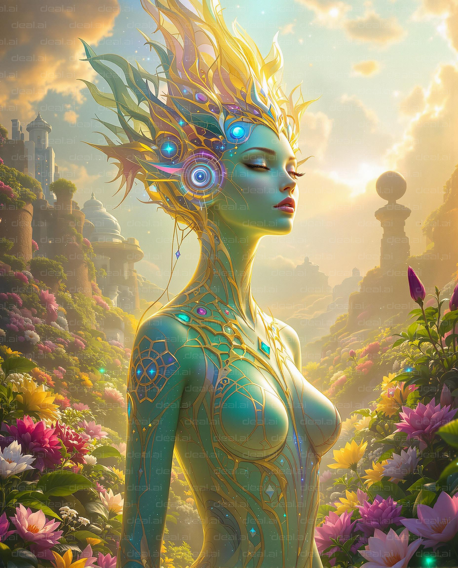 "Ethereal Garden Goddess"