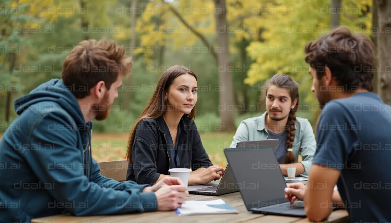 Outdoor Group Study Session