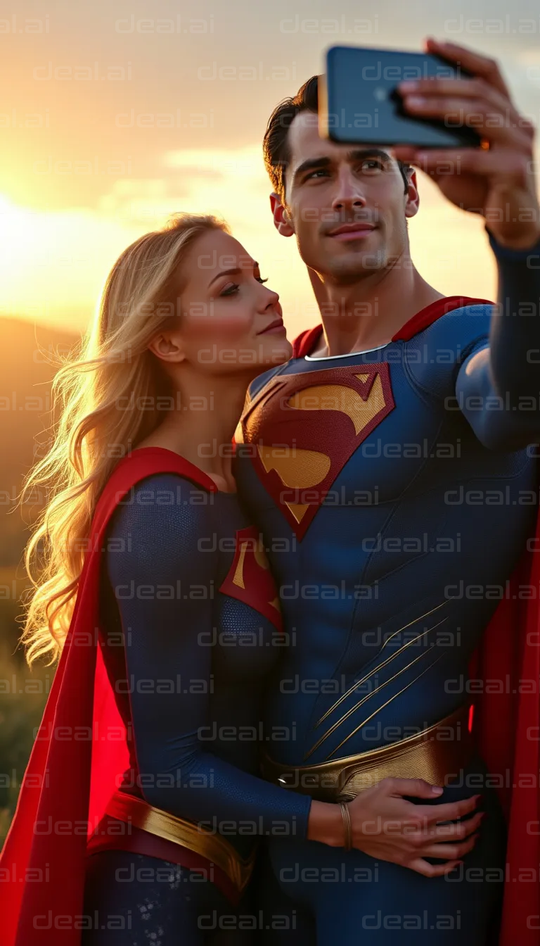Super Duo Selfie at Sunset