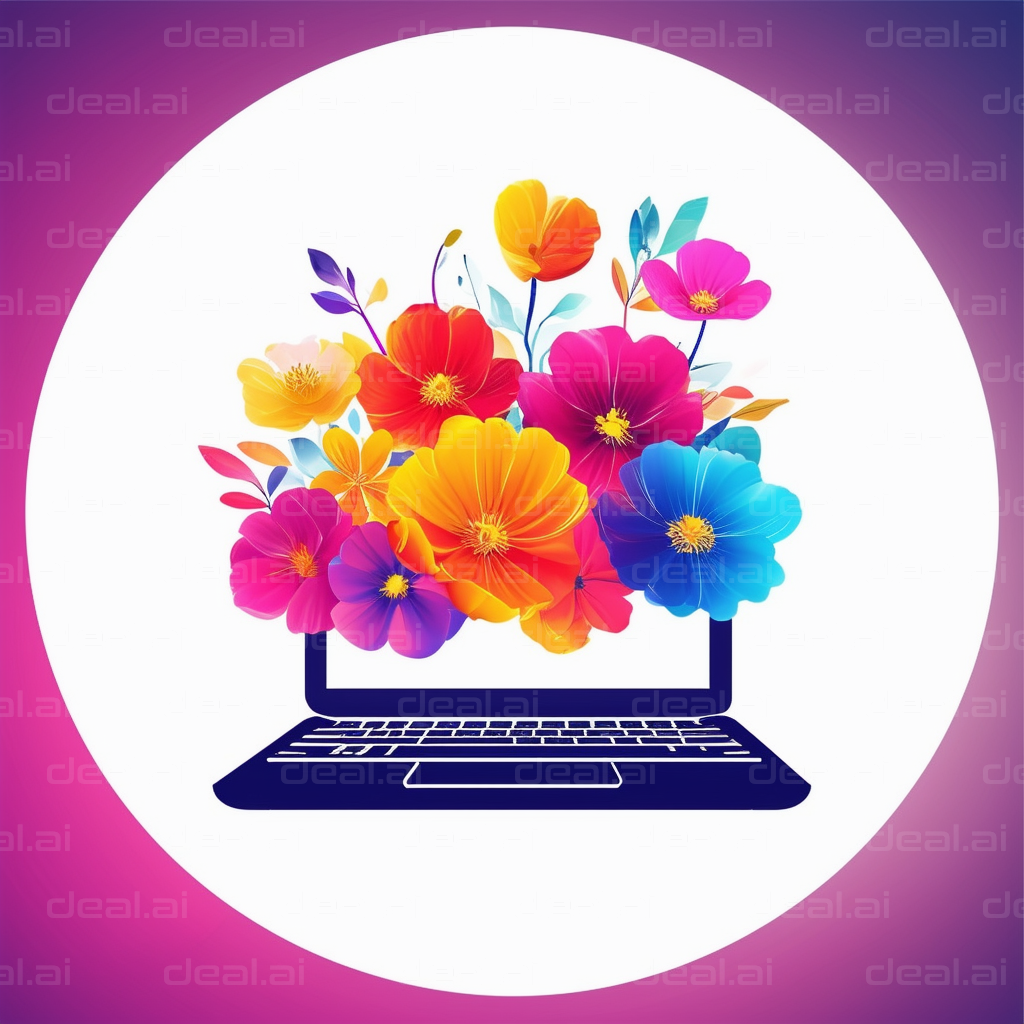 "Digital Blossoms: Tech Meets Nature"