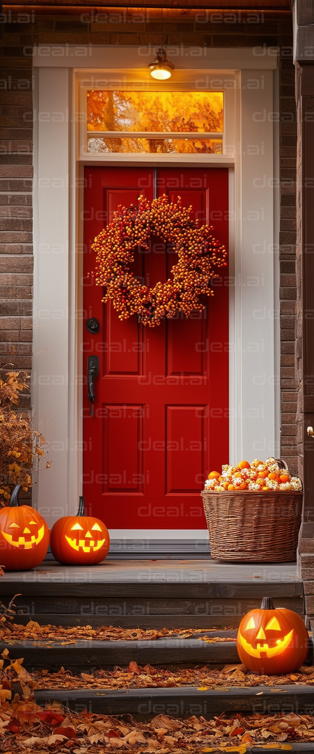 "Festive Halloween Front Porch Décor"