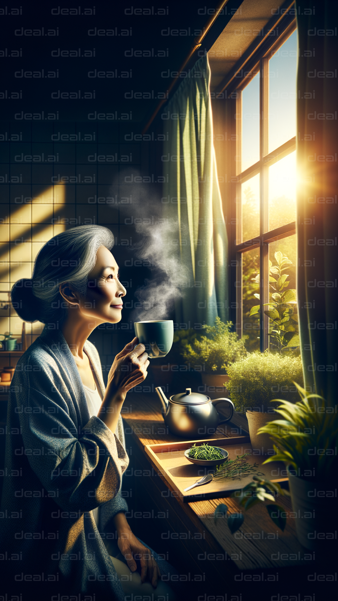 Morning Serenity with Tea