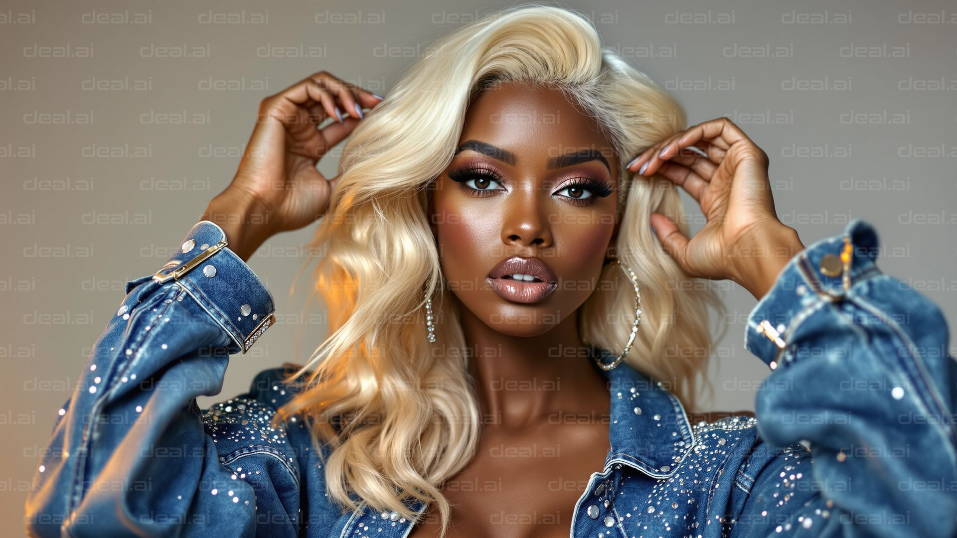 Glamorous in Denim and Diamonds