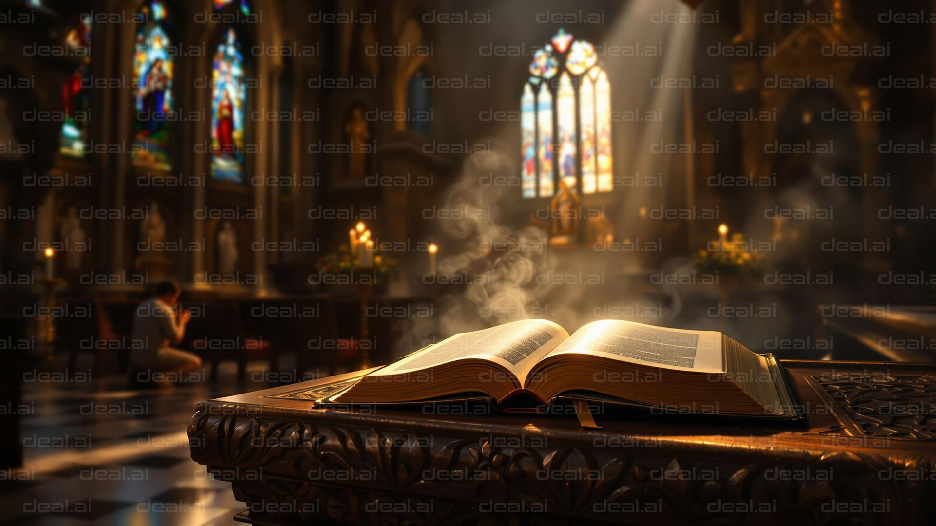 "Serenity in Sacred Light"