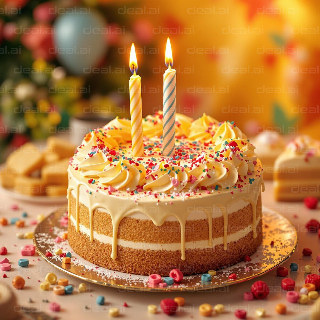 Birthday Bliss with Two Candles